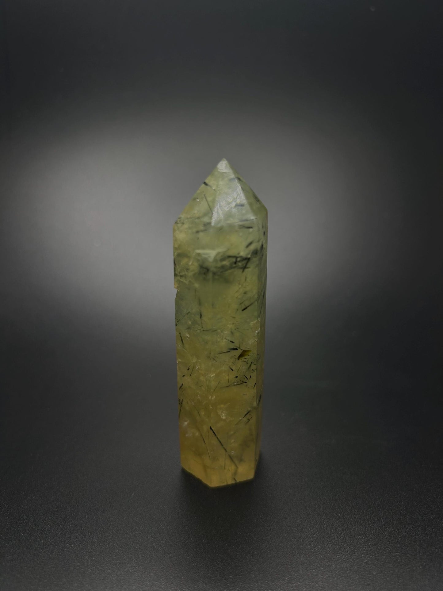 Natural Gemstone, Green Prehnite Crystal for Healing, Harmony, High Vibrational for Meditation, Protection, Inner Peace