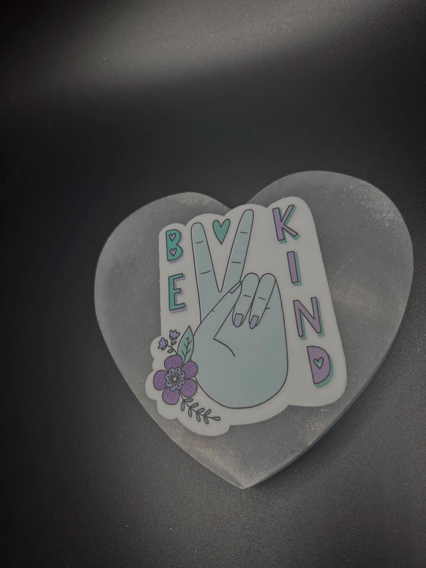 Be Kind Peace Sign Sticker, Retro Vinyl Decal for Laptop, Water Bottle & More, Spread Positivity, Peace Vibes