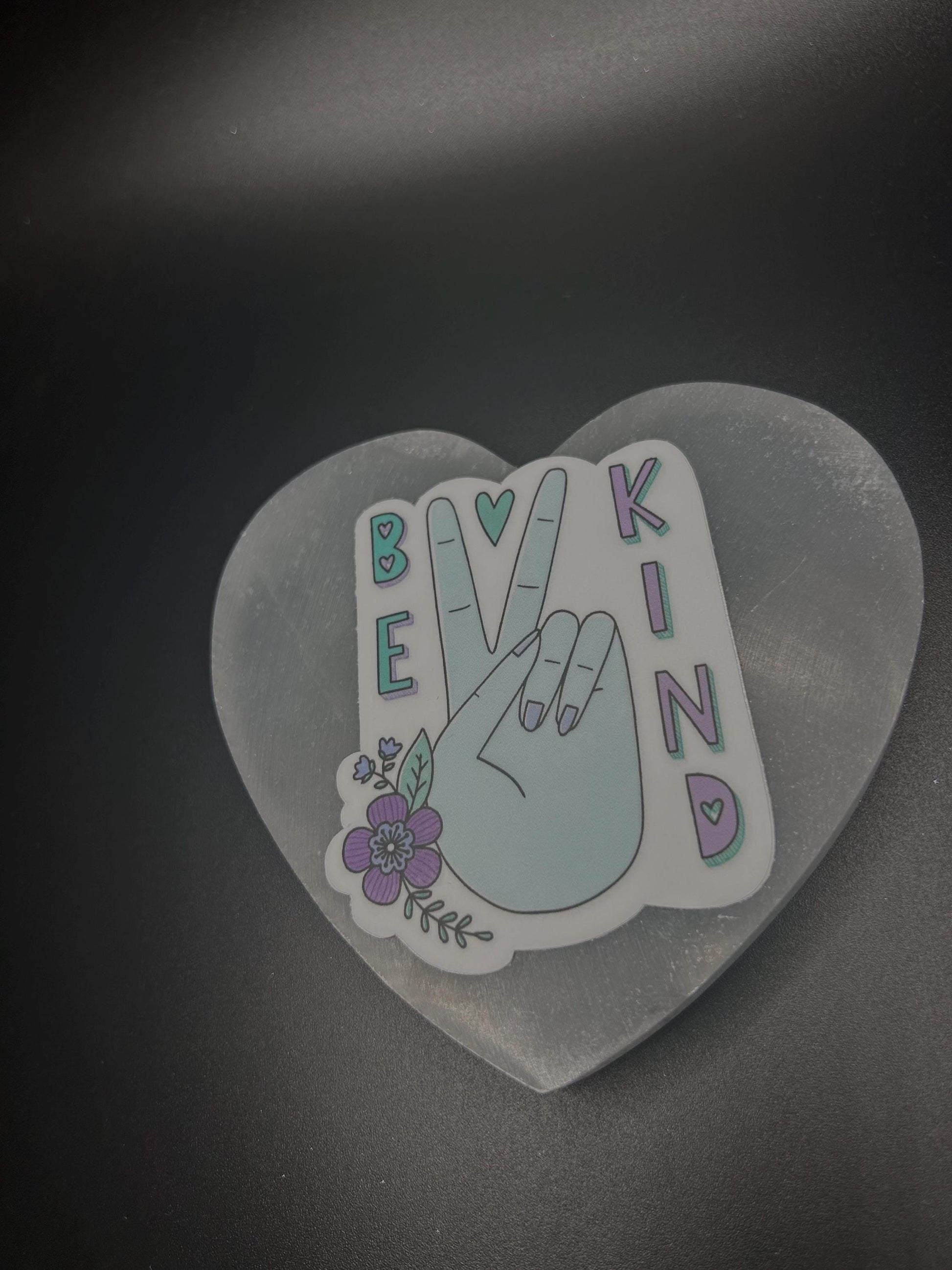 Be Kind Peace Sign Sticker, Retro Vinyl Decal for Laptop, Water Bottle & More, Spread Positivity, Peace Vibes