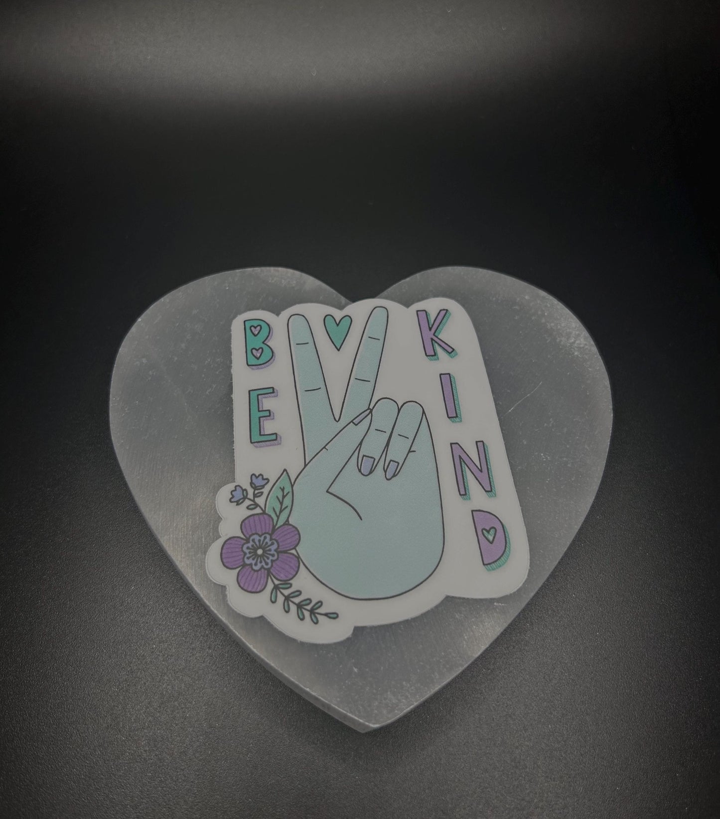 Be Kind Peace Sign Sticker, Retro Vinyl Decal for Laptop, Water Bottle & More, Spread Positivity, Peace Vibes