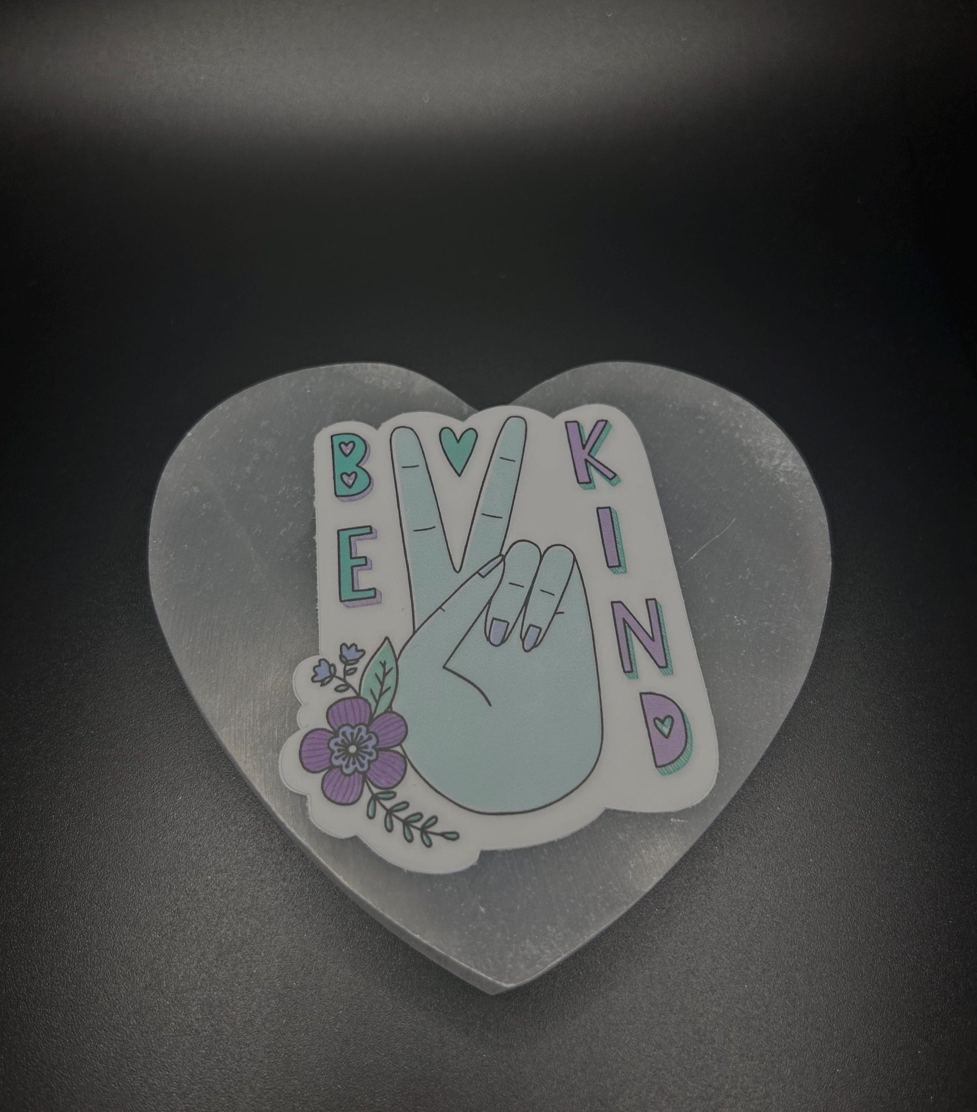 Be Kind Peace Sign Sticker, Retro Vinyl Decal for Laptop, Water Bottle & More, Spread Positivity, Peace Vibes