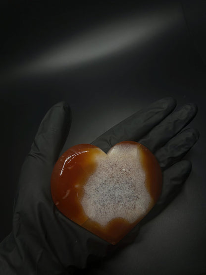 Carnelian Heart Shaped Crystal Metaphysical Healing Crystals