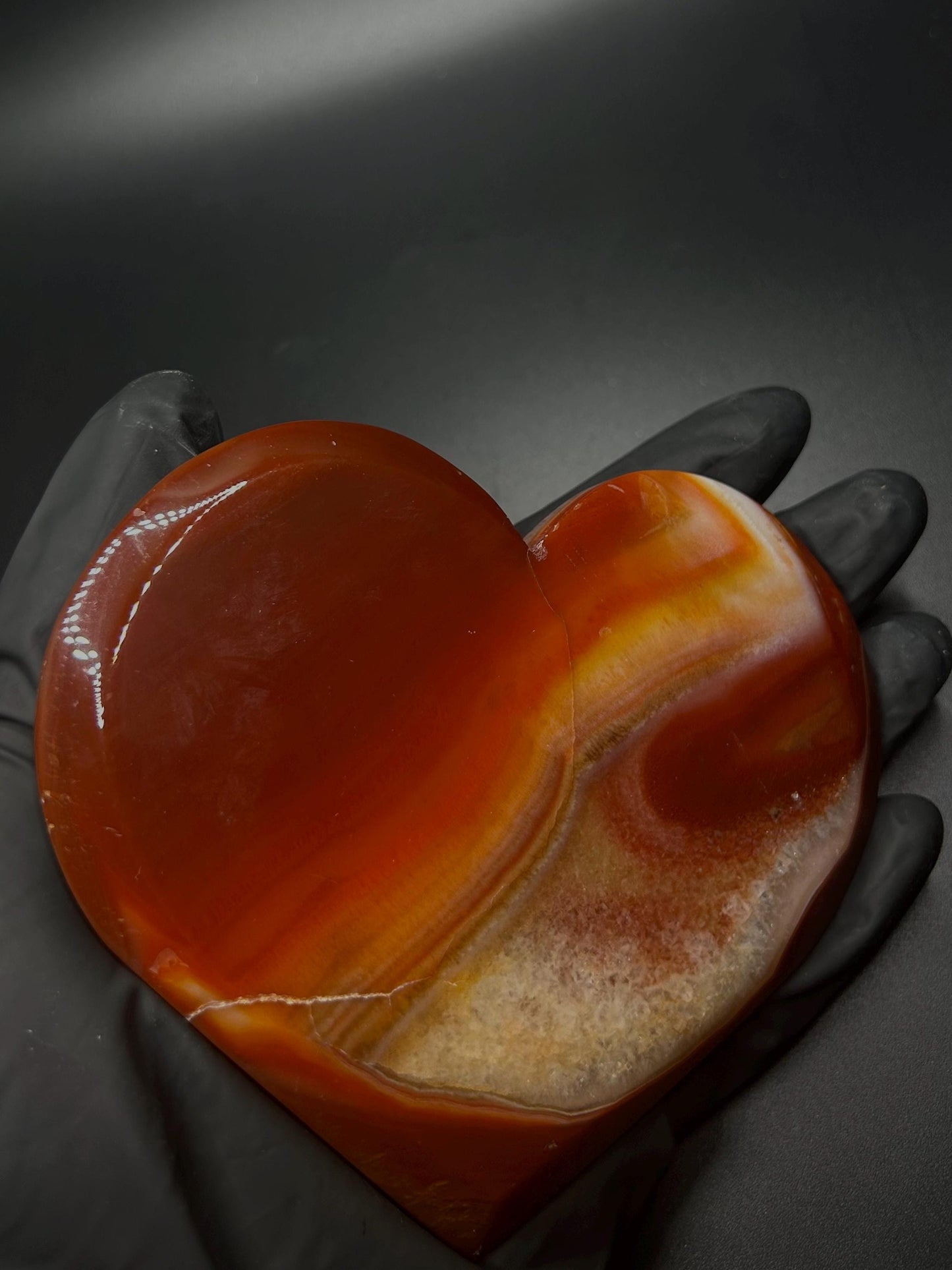 Hand-Carved Carnelian Heart Crystal, Energizing Stone for Positivity, Manifestation & Spiritual Growth, Gift Idea