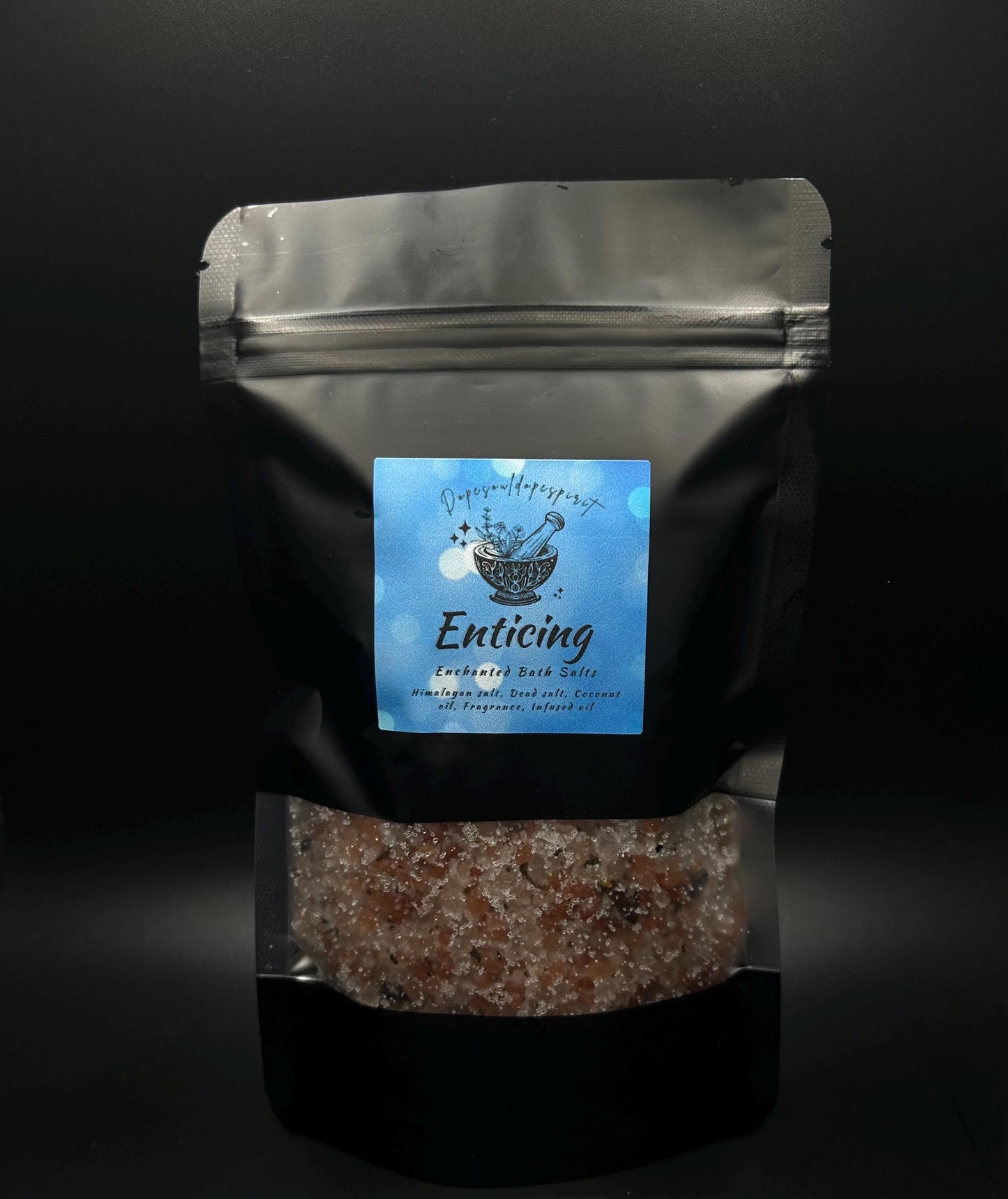 Enchanted Bath Salt for Attraction, Manifestation Ritual Spa Soak, Enticing Self-Care to Attract Love & Positive Energy