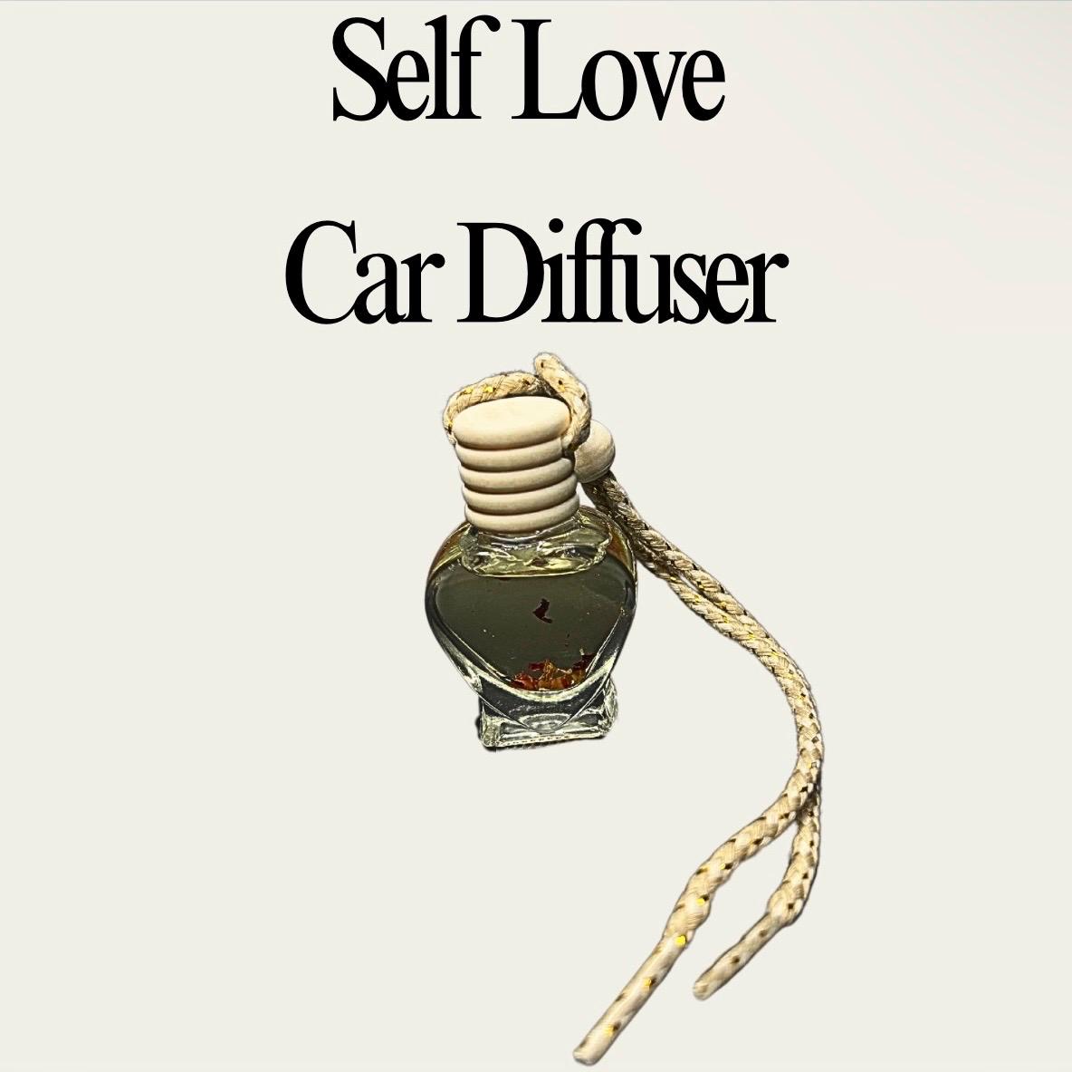 Manifesting Self Love Car Diffuser, Enchanted Air Freshener for Self Love, Confidence, Witchy Crystal Car Charm, Spiritual Gift for Her 9ML