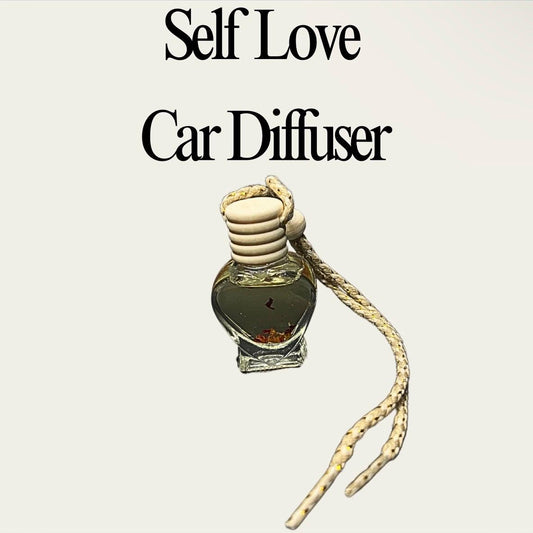Manifesting Self Love Car Diffuser, Enchanted Air Freshener for Self Love, Confidence, Witchy Crystal Car Charm, Spiritual Gift for Her 9ML