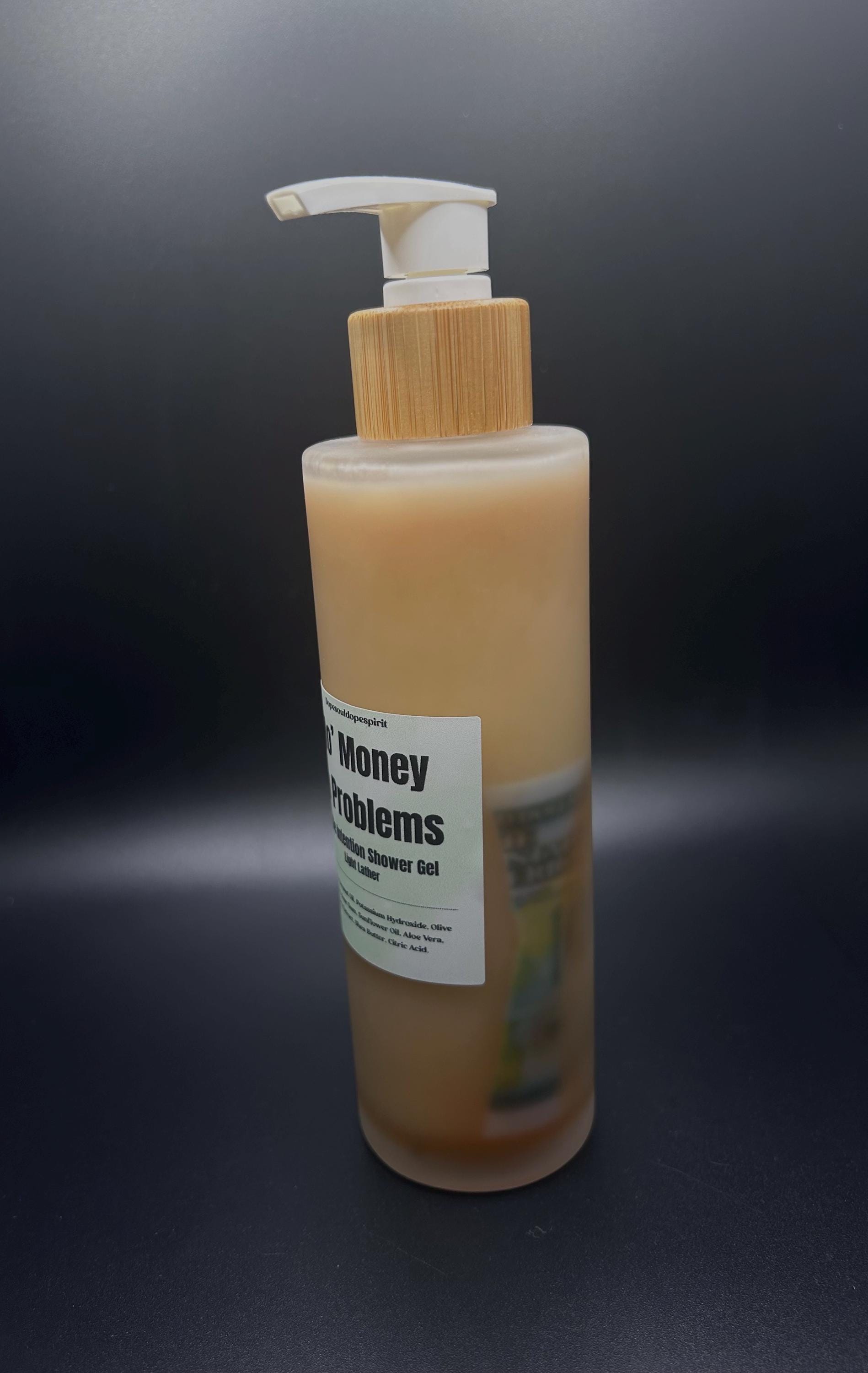 Money Attraction Castile Shower Gel, Spiritual Money Drawing Wash for Abundance & Prosperity, Light Lather Manifestation Body Wash