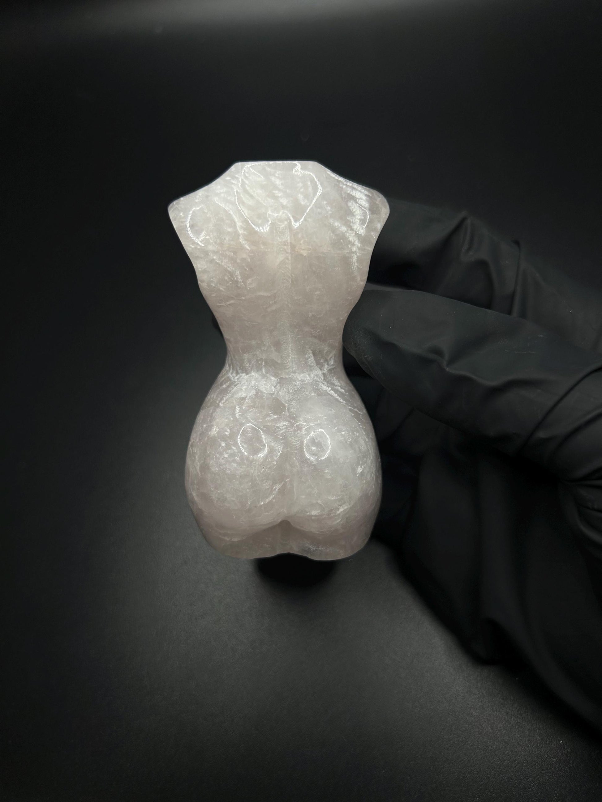 Rose Quartz Goddess Body Crystal, Divine Feminine Sculpture, Self Love Crystal Statue, Healing Crystal Decor, Spiritual Gift for Her