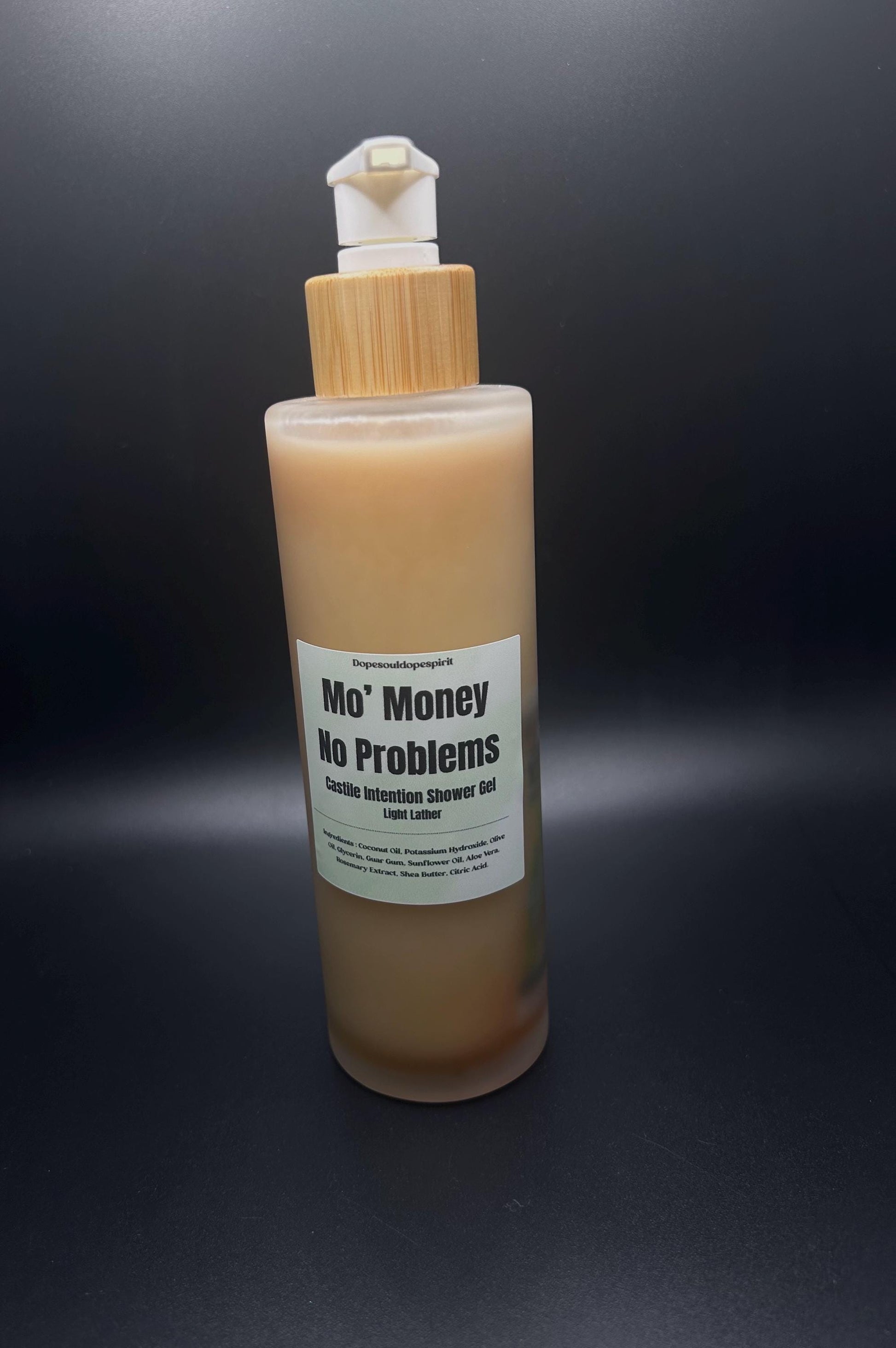 Money Attraction Castile Shower Gel, Spiritual Money Drawing Wash for Abundance & Prosperity, Light Lather Manifestation Body Wash