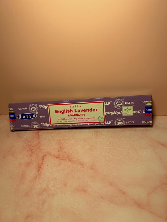 English Lavender Incense Sticks, Calming Floral Aromatherapy for Relaxation, Sleep, Stress Relief