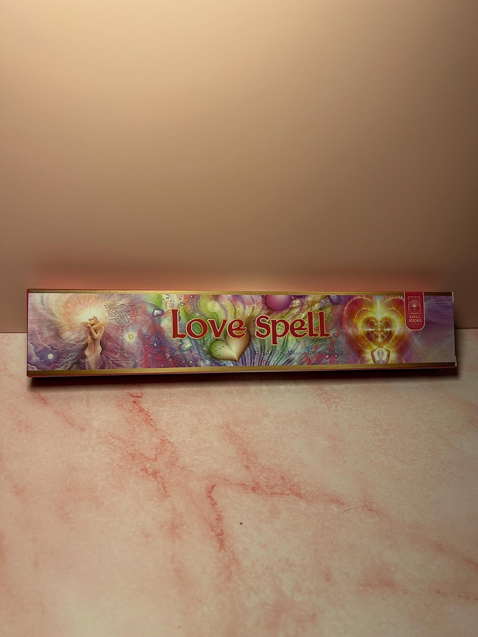 Love Spell Incense Sticks – Romantic Scented Incense for Attraction, Passion, Manifestation, Incense for Love Rituals, Magic
