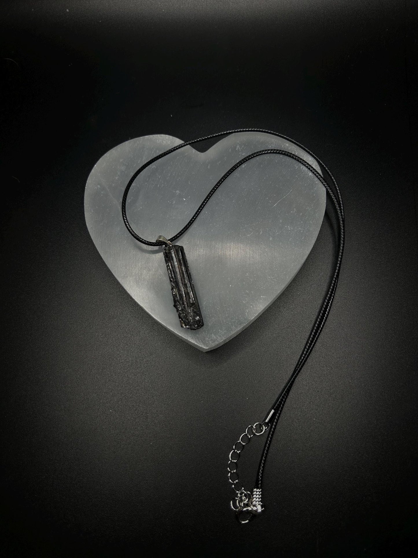 Black Tourmaline Necklace Raw Crystal Pendant, Rough Black Tourmaline Protection Necklace, Healing Crystal Jewelry, Grounding Gemstone 1x