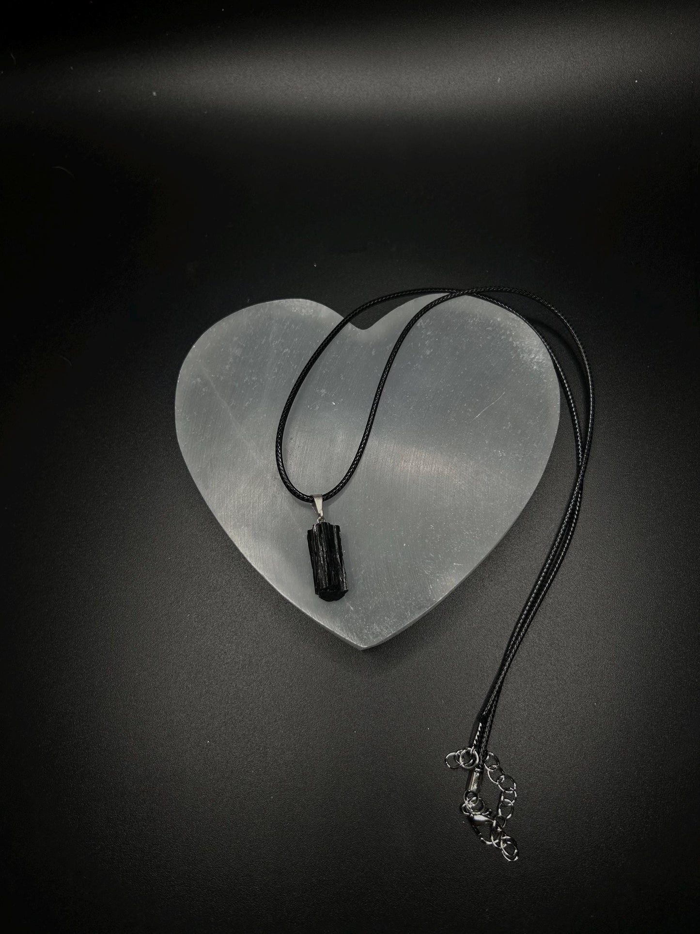 Black Tourmaline Necklace Raw Crystal Pendant, Rough Black Tourmaline Protection Necklace, Healing Crystal Jewelry, Grounding Gemstone 1x