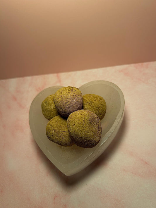 Cinnamon Smudge Balls 5 Pack – Spiritual Cleansing & Protection,!Handcrafted Herbal Incense for Manifestation, Energy Clearing, Money Work