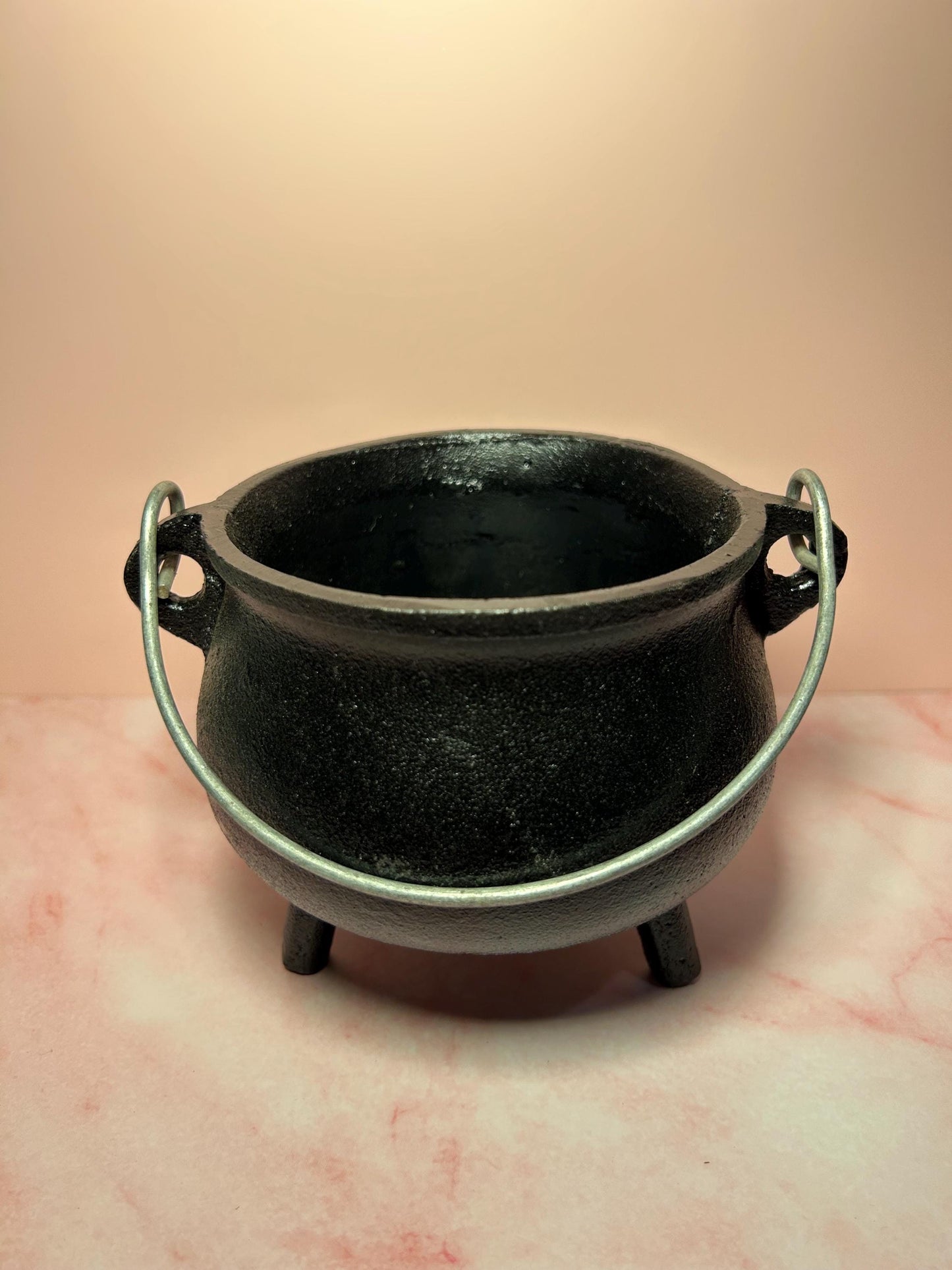 6in Cast Iron Cauldron for Incense, Spells, Resin, Sage & Potions – Witchcraft Cauldron for Offerings, Rituals, Cleansing, Altar Tools