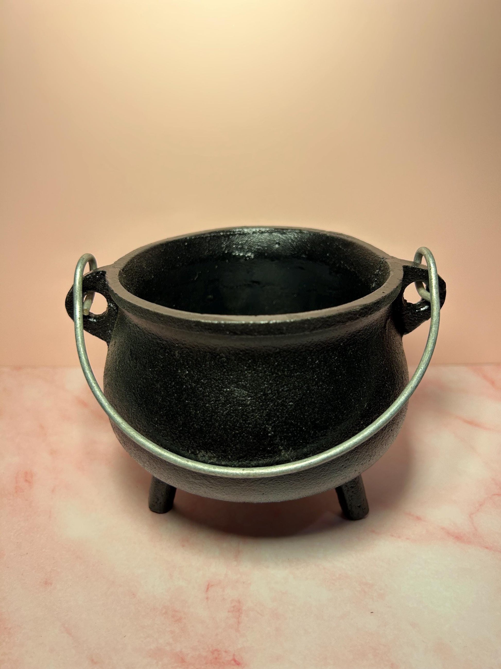 6in Cast Iron Cauldron for Incense, Spells, Resin, Sage & Potions – Witchcraft Cauldron for Offerings, Rituals, Cleansing, Altar Tools