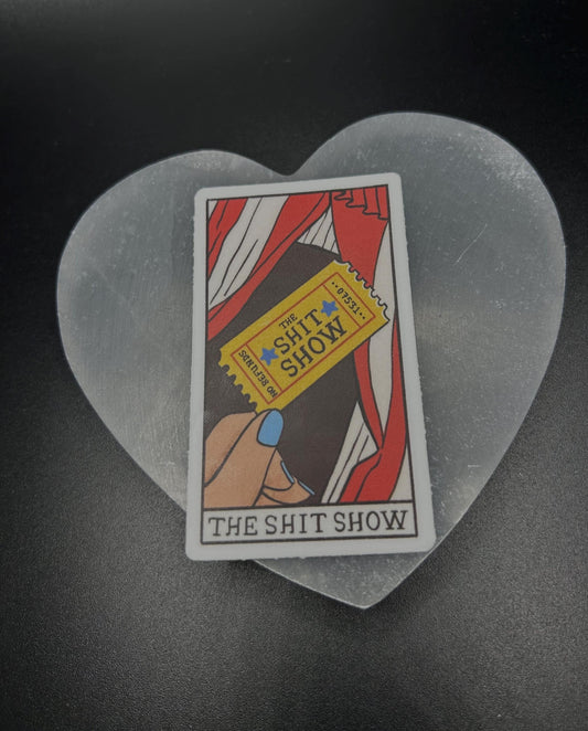The Shit Show Sticker, Funny Waterproof Vinyl Sticker, Sarcastic Humor Decal for Laptop, Water Bottle, Journal, Car, Gift Idea