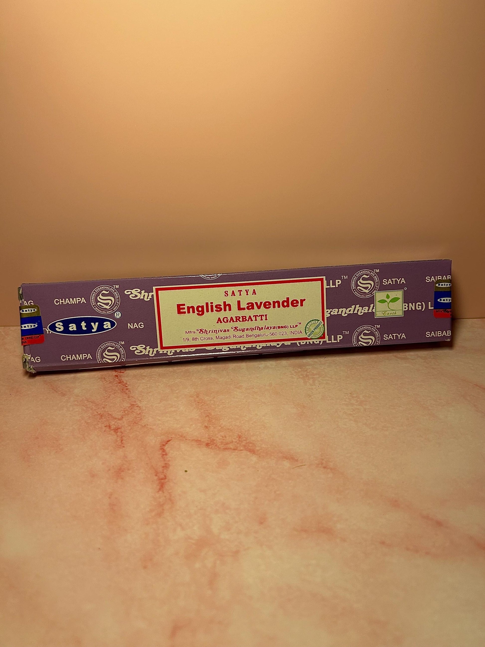 English Lavender Incense Sticks, Calming Floral Aromatherapy for Relaxation, Sleep, Stress Relief