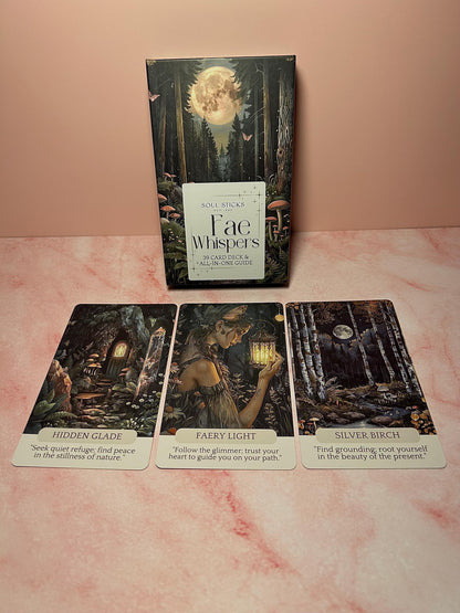 Fairy Oracle Card Deck & Guide, Message Cards for Intuition, Nature Magic, Shadow Work, 39 Mystical Cards