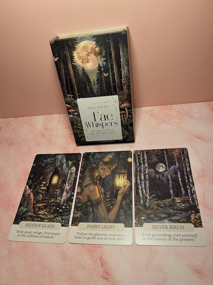 Fairy Oracle Card Deck & Guide, Message Cards for Intuition, Nature Magic, Shadow Work, 39 Mystical Cards