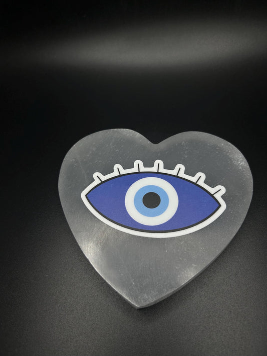 Evil Eye Sticker, Waterproof Vinyl Sticker for Protection & Good Vibes, Spiritual Aesthetic Sticker for Laptop, Phone, or Water Bottle