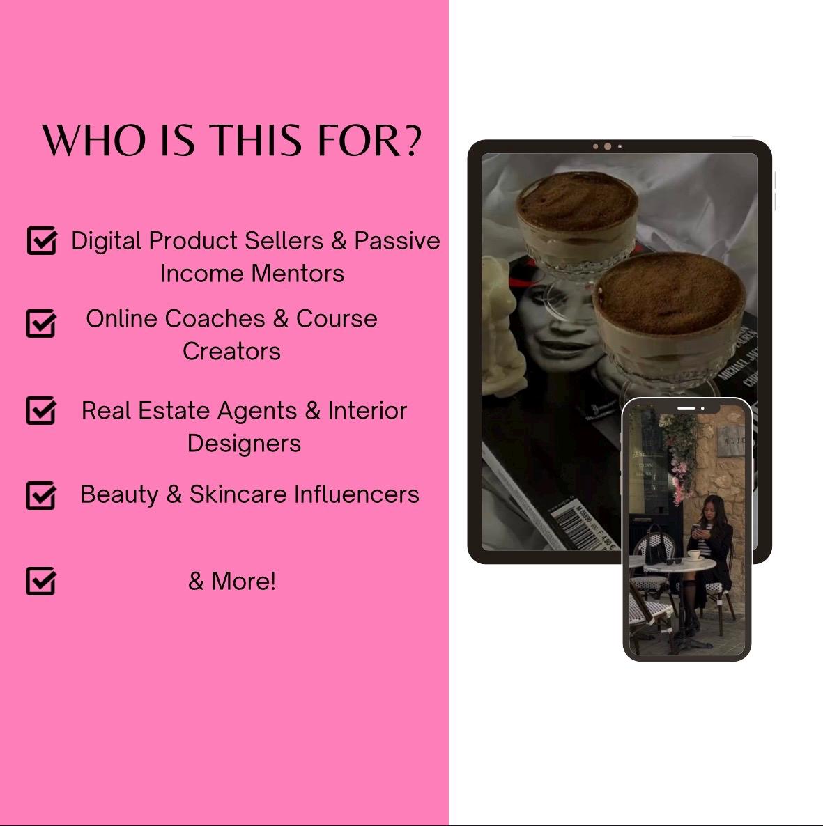 100 Luxury Boss Babe Reels Canva Template | Editable IG Reels Templates for Coaches, Content Creators & Entrepreneurs, PLR , Zip File