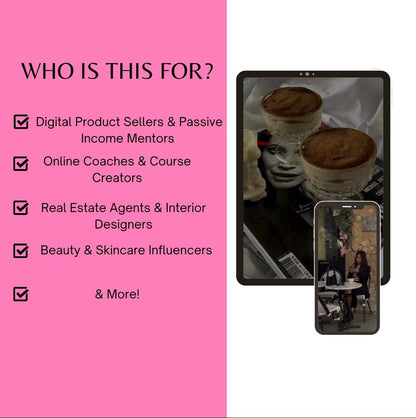 100 Luxury Boss Babe Reels Canva Template | Editable IG Reels Templates for Coaches, Content Creators & Entrepreneurs, PLR , Zip File