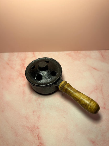 Cast Iron Charcoal Burner for Resin Incense – Durable Incense Burner for Charcoal Discs, Resin, Herbs, Smudge & Loose Incense Rituals