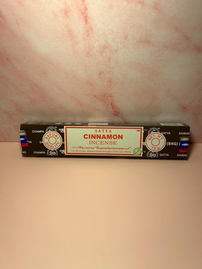 Cinnamon Incense Sticks, Natural Aromatherapy Incense for Protection, Manifestation & Cozy Home Fragrance