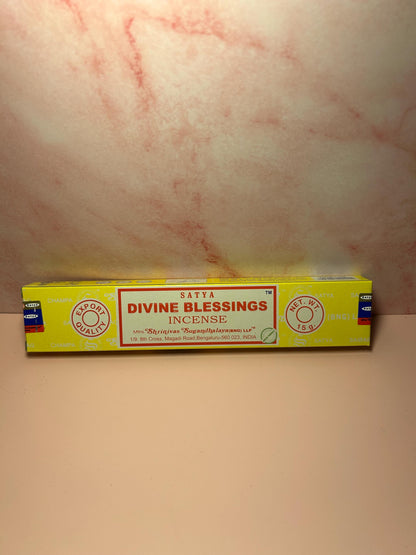 Divine Blessings Incense Sticks, Spiritual Protection, Abundance, Meditation, Handcrafted Natural Incense for Prayer & Energy Clearing