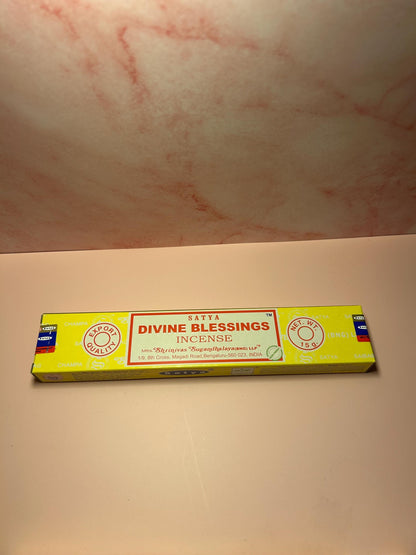 Divine Blessings Incense Sticks, Spiritual Protection, Abundance, Meditation, Handcrafted Natural Incense for Prayer & Energy Clearing