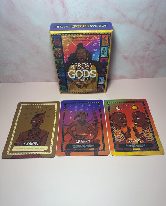 African Gods Oracle Deck – 36 Card Ancestral Guidance Cards, African Spirituality Divination Deck, Gods & Deities Oracle Cards