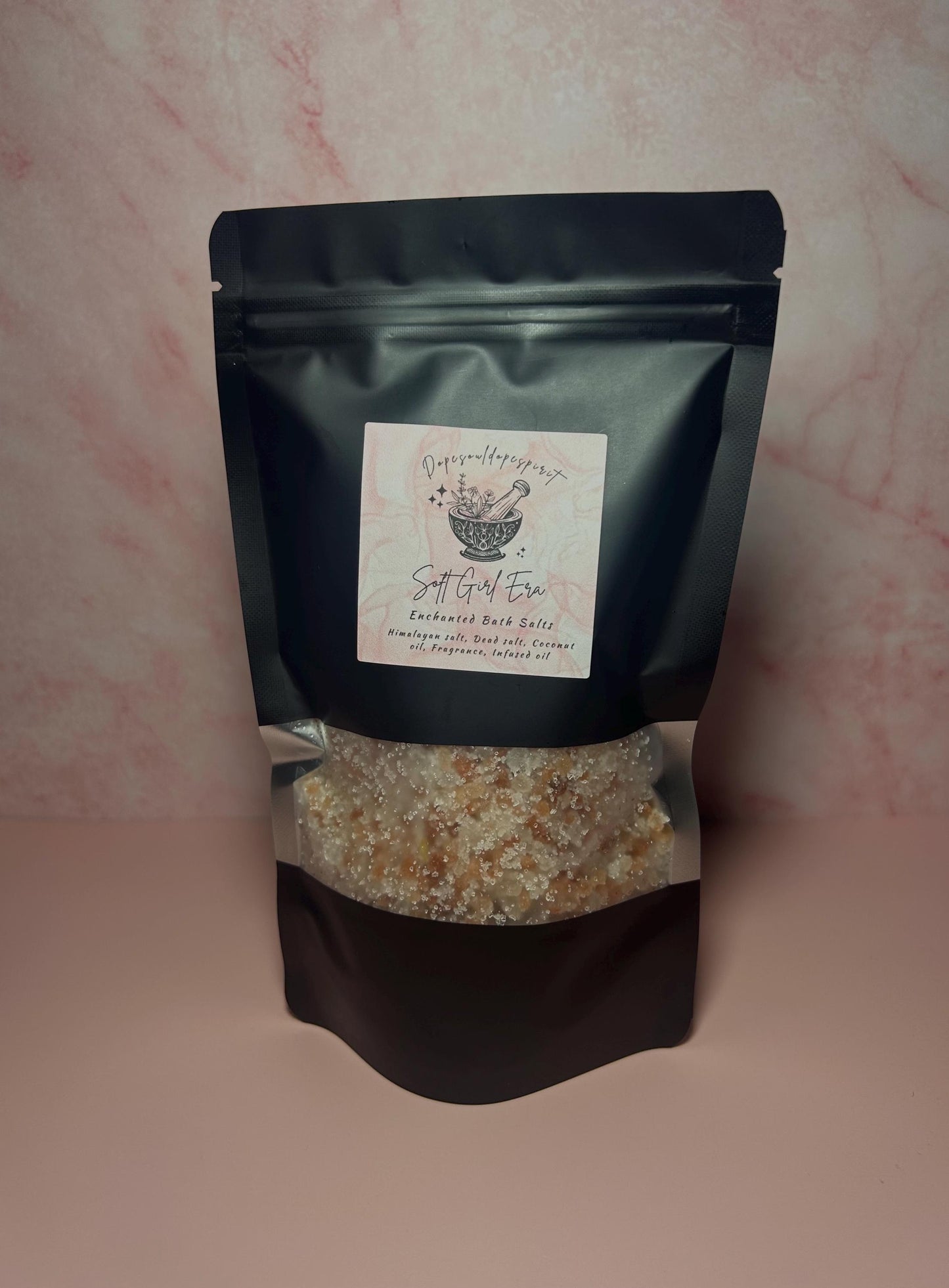 Soft Girl Era Intention Bath Salt for Manifesting a Soft Life, Luxury Self-Care Ritual Soak, Soft Living, Feminine Energy, Relaxation