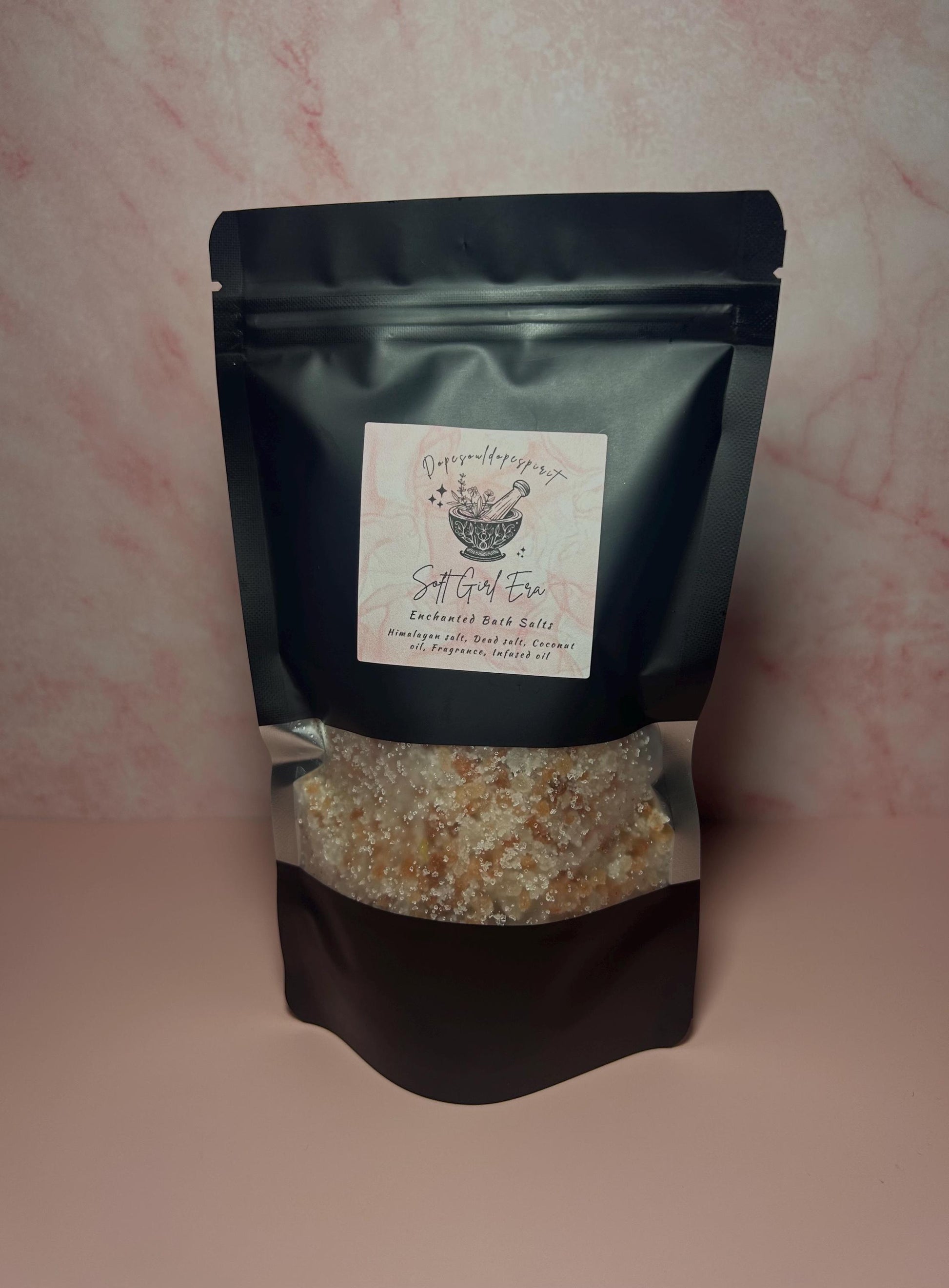 Soft Girl Era Intention Bath Salt for Manifesting a Soft Life, Luxury Self-Care Ritual Soak, Soft Living, Feminine Energy, Relaxation
