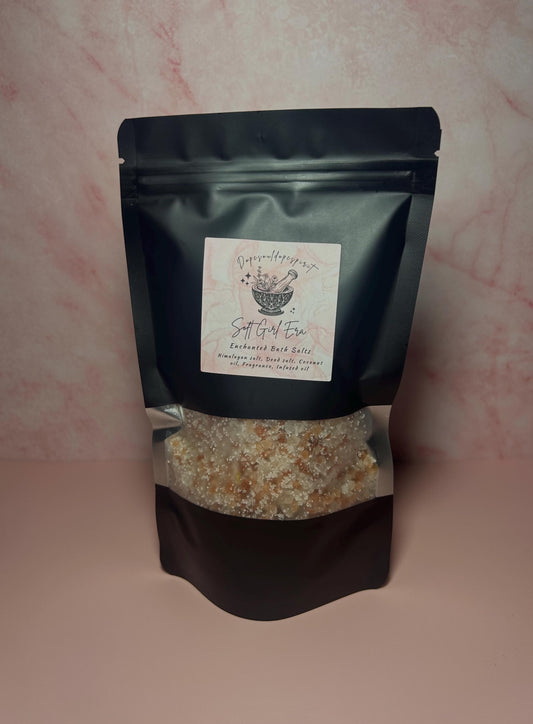 Soft Girl Era Intention Bath Salt for Manifesting a Soft Life, Luxury Self-Care Ritual Soak, Soft Living, Feminine Energy, Relaxation