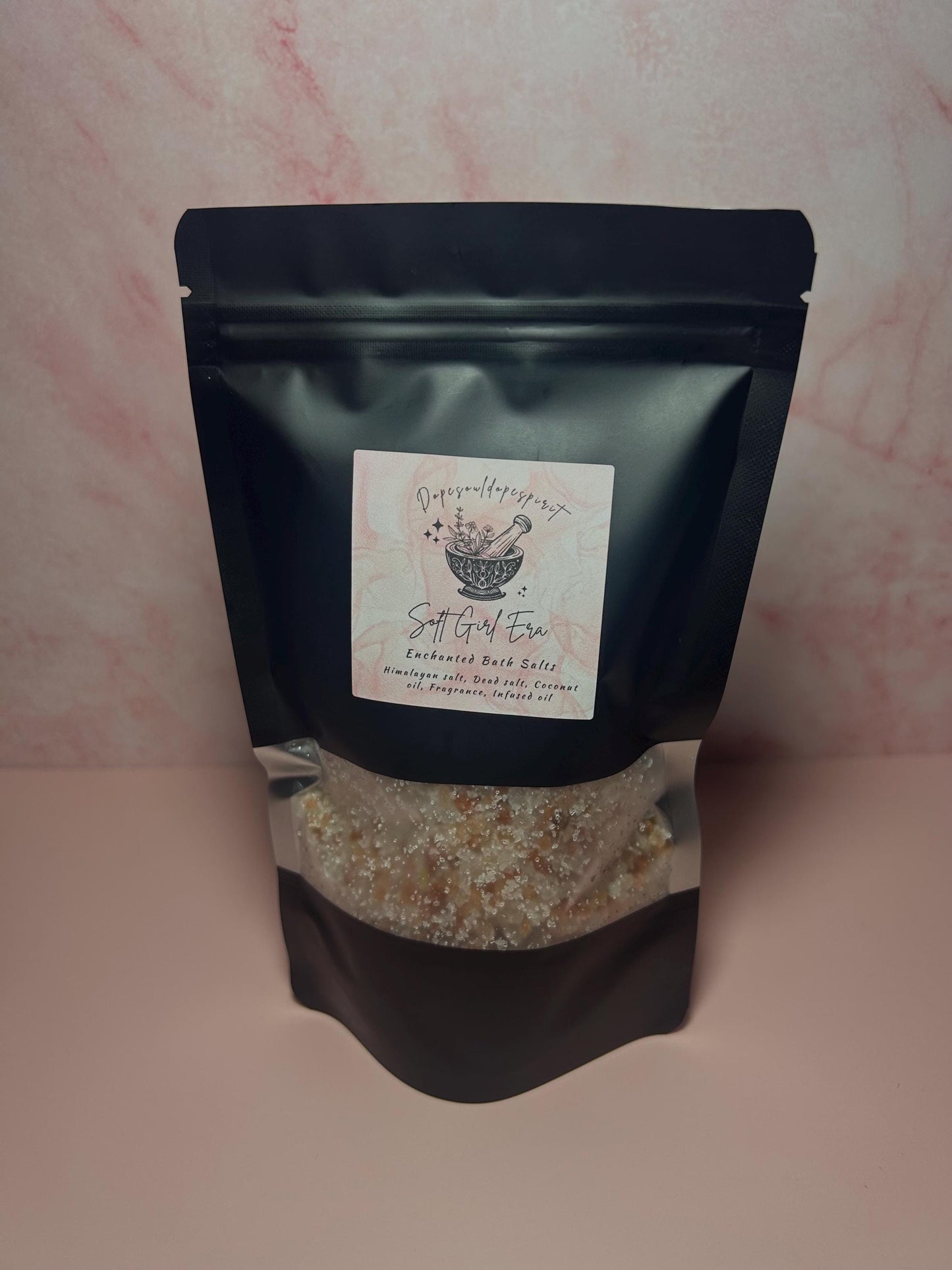 Soft Girl Era Intention Bath Salt for Manifesting a Soft Life, Luxury Self-Care Ritual Soak, Soft Living, Feminine Energy, Relaxation