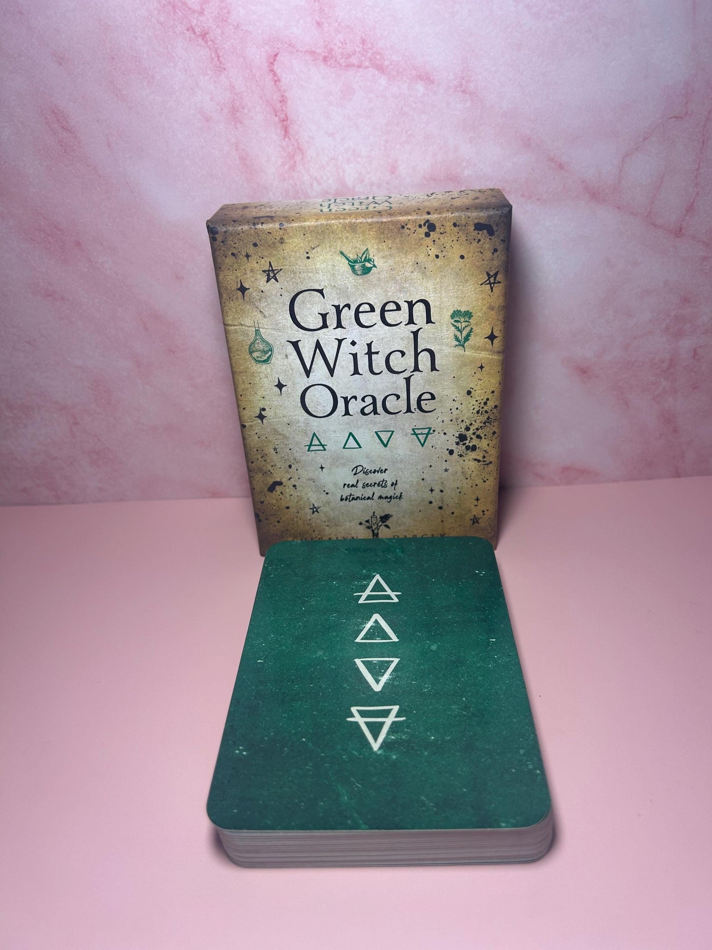 Green Witch Oracle Card Deck, Sacred Herbs Plants Flowers Folklore, Garden Magick Divination Deck, Witchcraft Healing Oracle Cards
