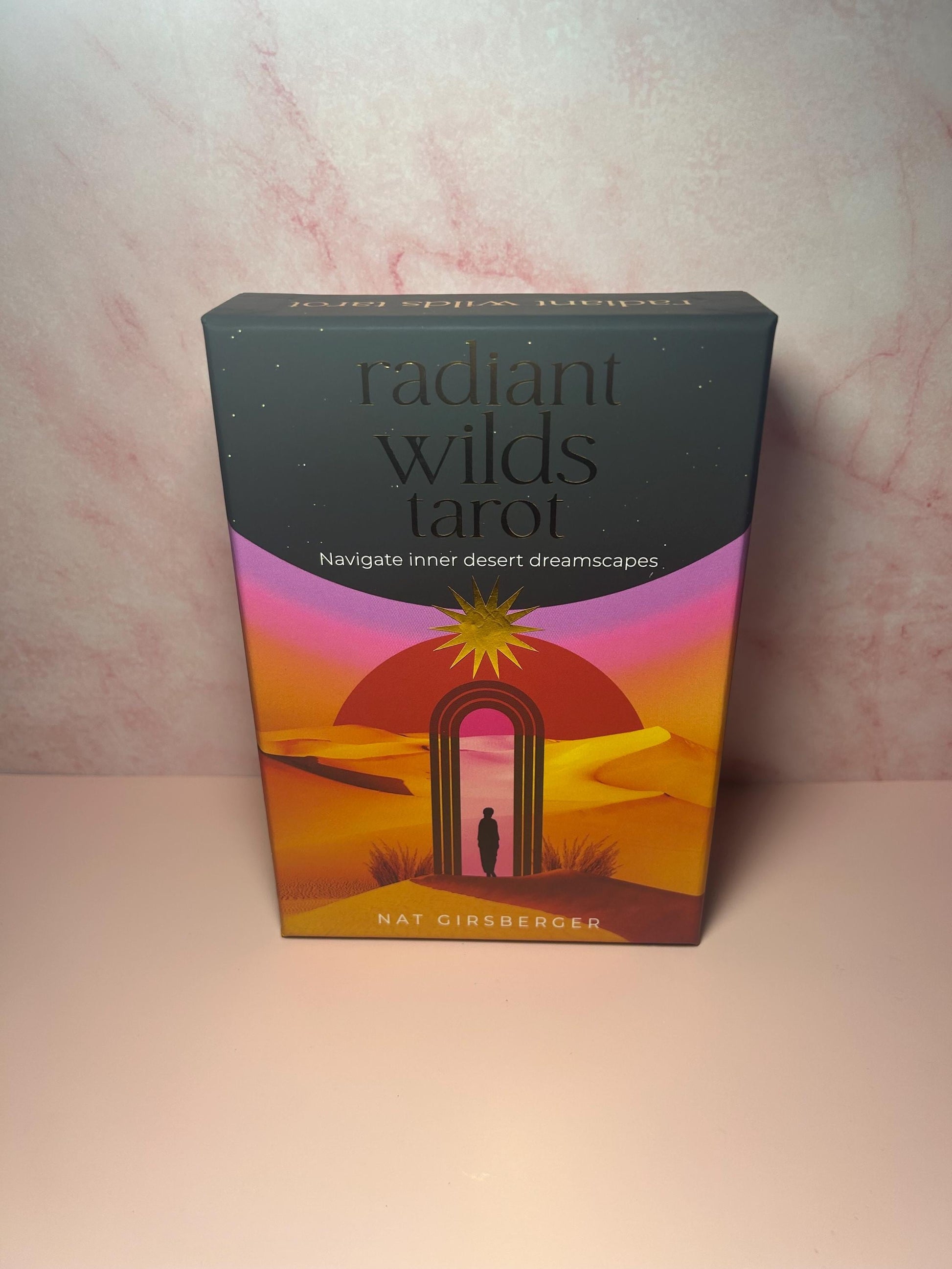 Radiant Tarot Deck, Desert Dreamscape Tarot Cards, Mystical Divination Deck, Surreal Oracle Cards, Boho Spiritual Gift