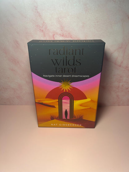 Radiant Tarot Deck, Desert Dreamscape Tarot Cards, Mystical Divination Deck, Surreal Oracle Cards, Boho Spiritual Gift