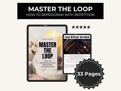 Master the Loop Digital Guide, Reprogram Your Mind with Affirmations, Manifestation Workbook, Law of Assumption PDF Download