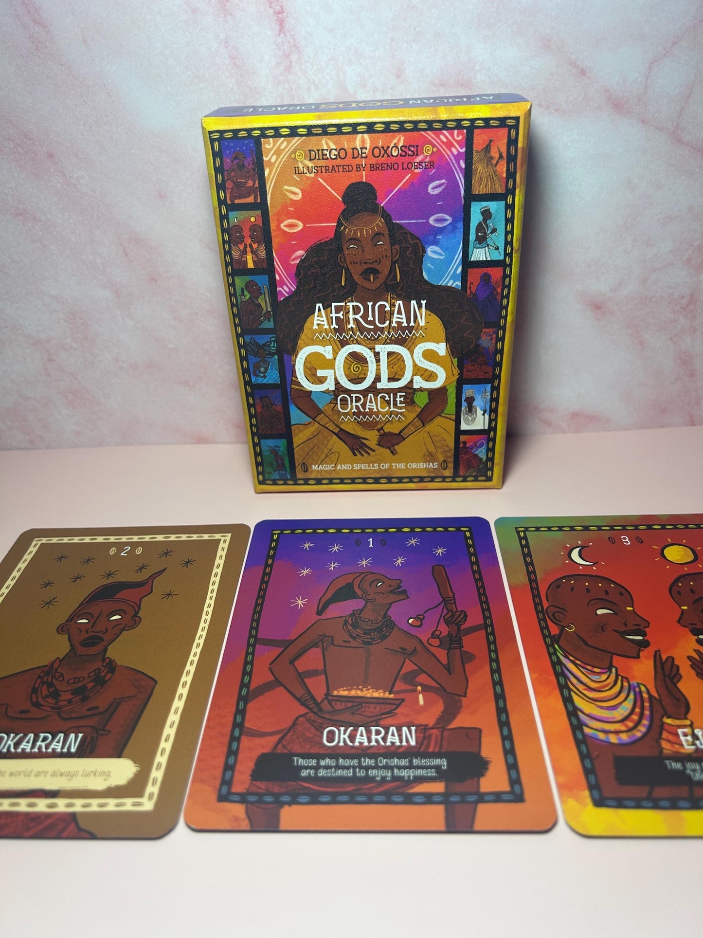 African Gods Oracle Deck – 36 Card Ancestral Guidance Cards, African Spirituality Divination Deck, Gods & Deities Oracle Cards