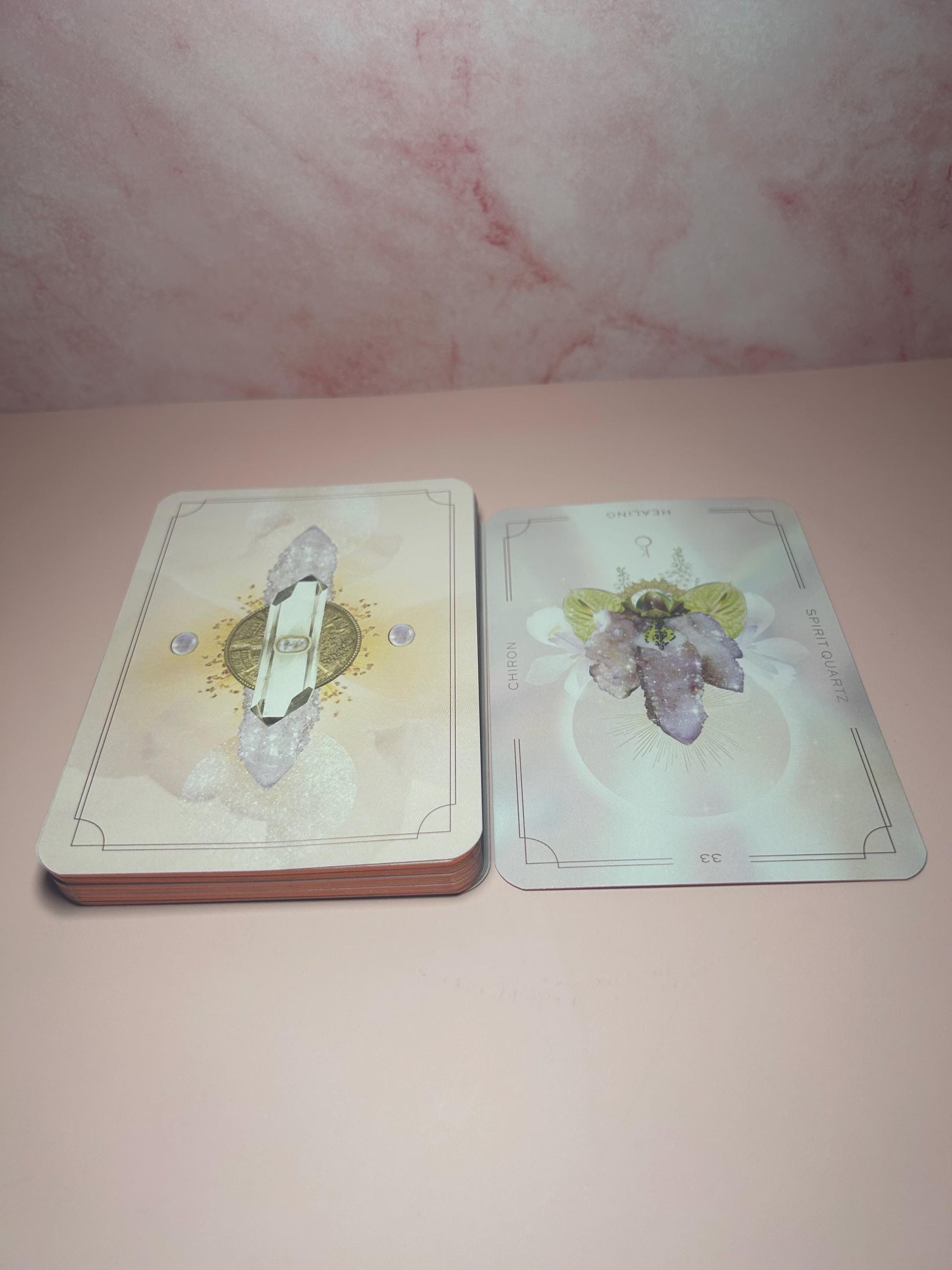 Crystal Astral Realms Oracle Deck, Card Celestial Oracle for Intuition, Healing & Manifestation, Spiritual Guidance Card Deck