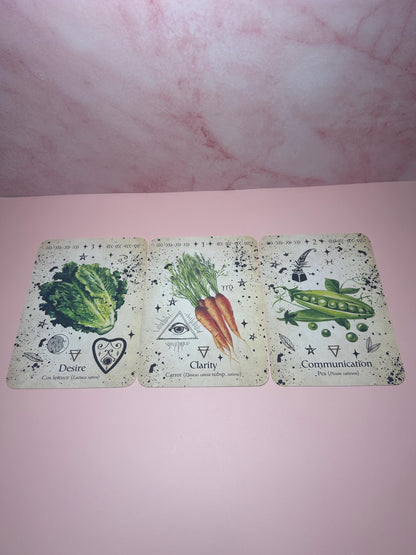 Green Witch Oracle Card Deck, Sacred Herbs Plants Flowers Folklore, Garden Magick Divination Deck, Witchcraft Healing Oracle Cards