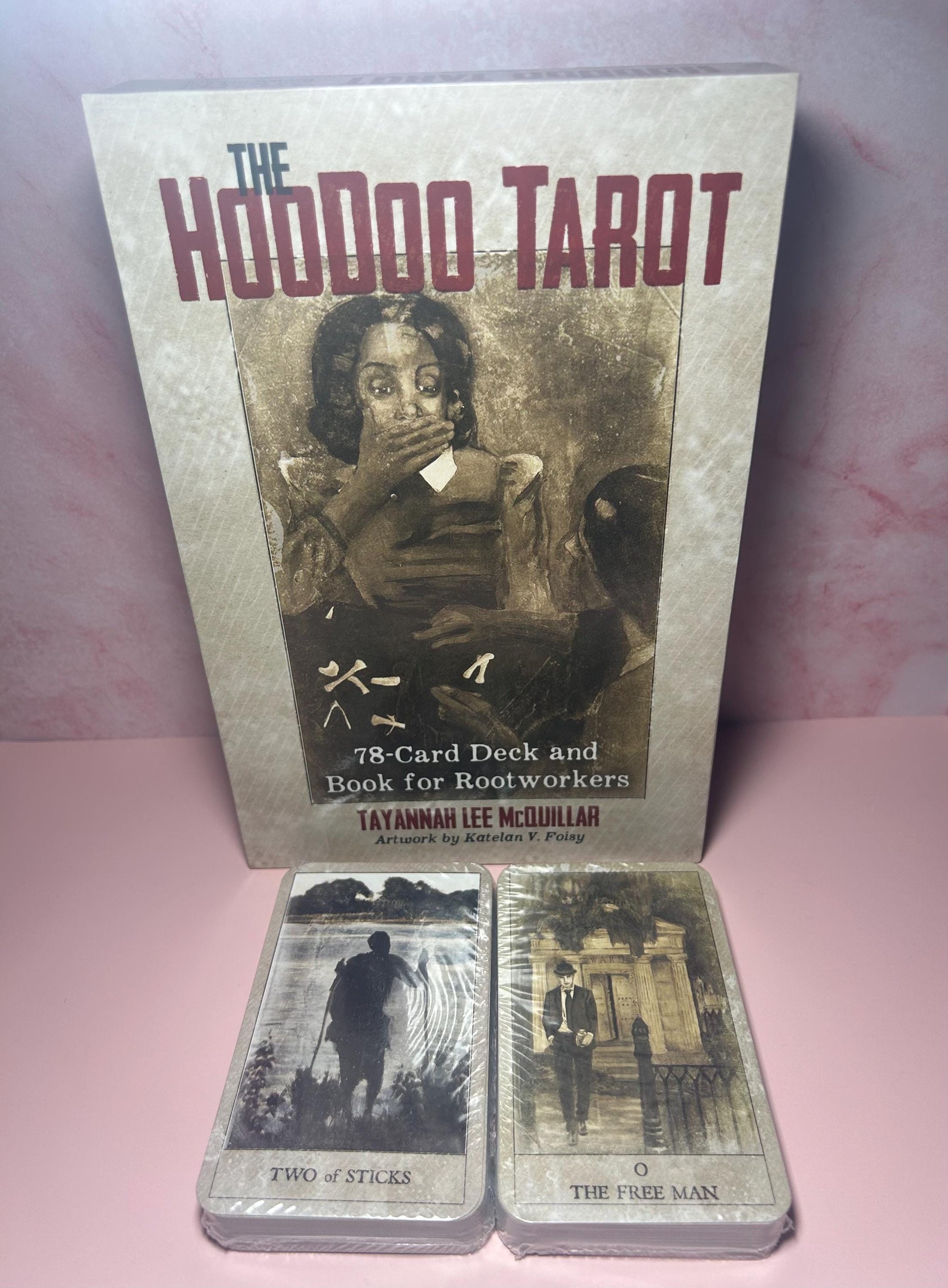 Hoodoo Tarot Deck, Rooted in African American Hoodoo Tradition, Spiritual Divination Cards, Ancestor Wisdom Rootwork Oracle Deck