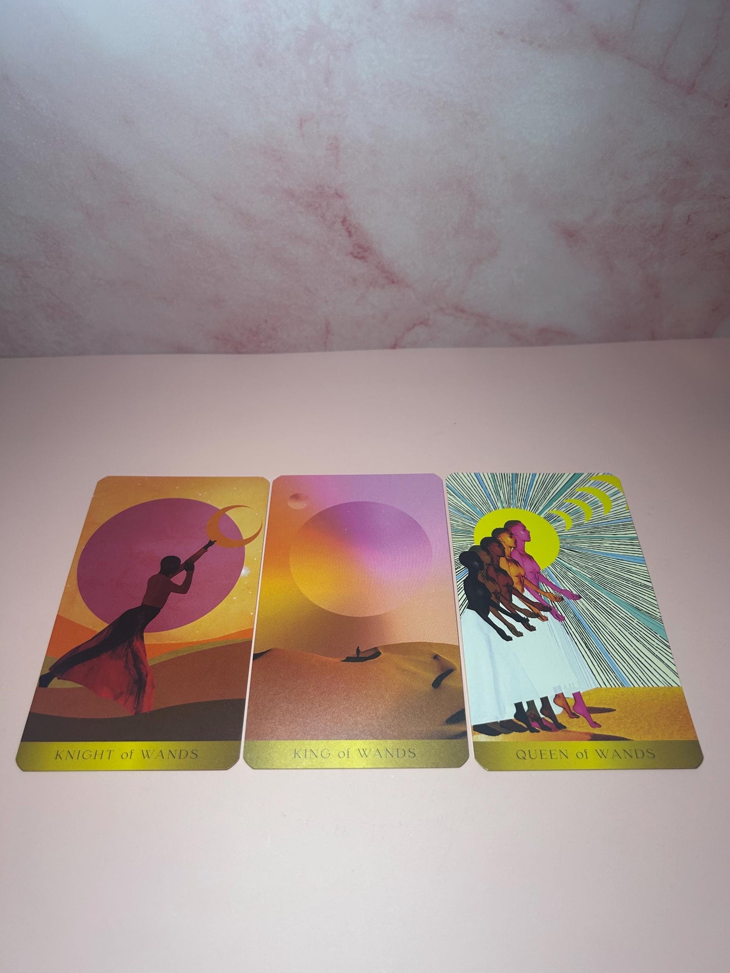 Radiant Tarot Deck, Desert Dreamscape Tarot Cards, Mystical Divination Deck, Surreal Oracle Cards, Boho Spiritual Gift