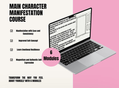 Main Character Energy Manifestation Course, 6-Module Self Concept Healing & Identity Shifting, Romanticize Your Life, Manifest Dreams