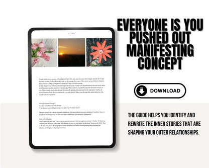 Everyone Is You Pushed Out Guide, Law of Assumption Manifestation PDF, Digital Self-Concept Workbook, EIYPO Manifesting Tool