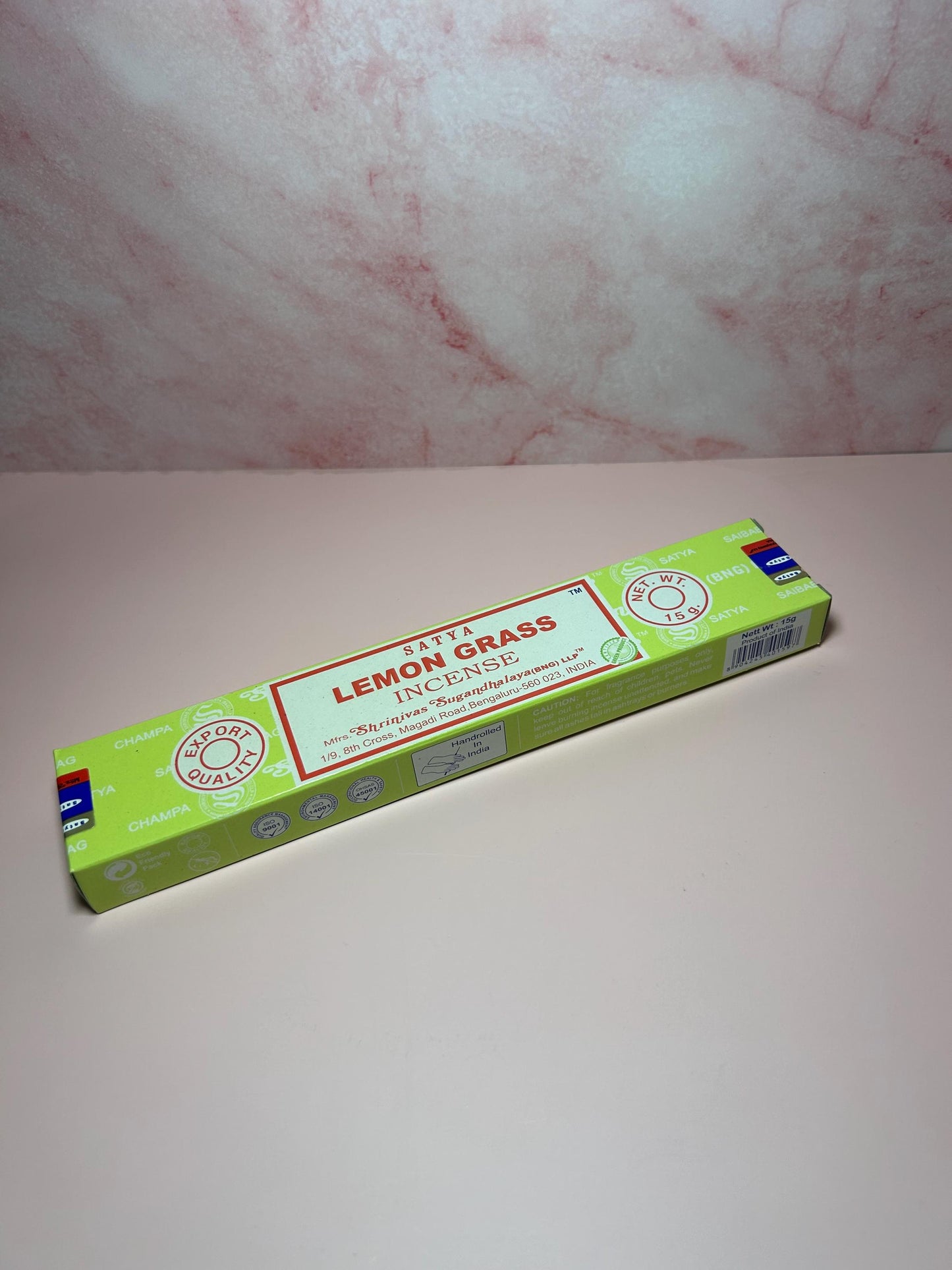 Lemongrass Incense Sticks, Fresh Citrus Aroma, Natural Air Purifier, Meditation, Yoga, Relaxation, Spiritual Cleansing