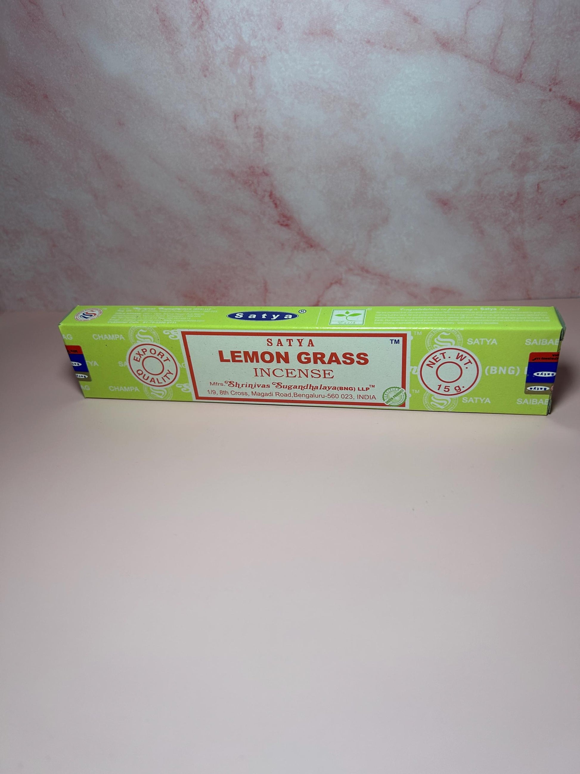 Lemongrass Incense Sticks, Fresh Citrus Aroma, Natural Air Purifier, Meditation, Yoga, Relaxation, Spiritual Cleansing