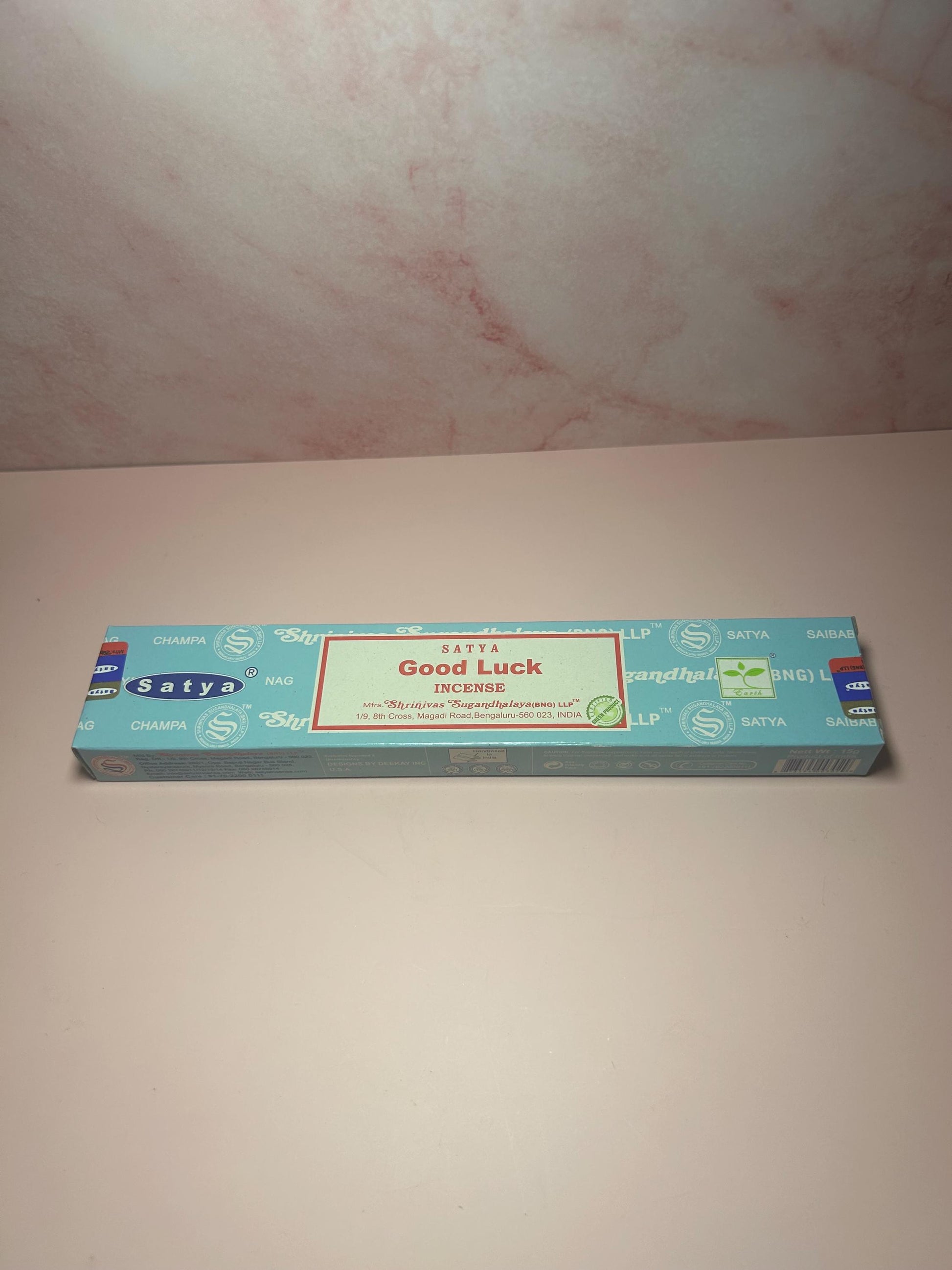 Satya Good Luck Incense Sticks, Satya Nag Champa Incense, Spiritual Meditation Aromatherapy, Luck Attraction & Positive Energy